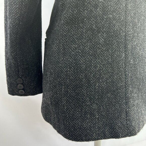 Lauren Ralph Lauren 100% Lambswool Charcoal Gray Blazer Women’s Size 6P petite - Picture 10 of 14
